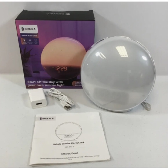 Dekala ACA-002-B Sunrise Alarm Clock For Heavy Sleepers w/ Manual Only Included - Picture 1 of 8